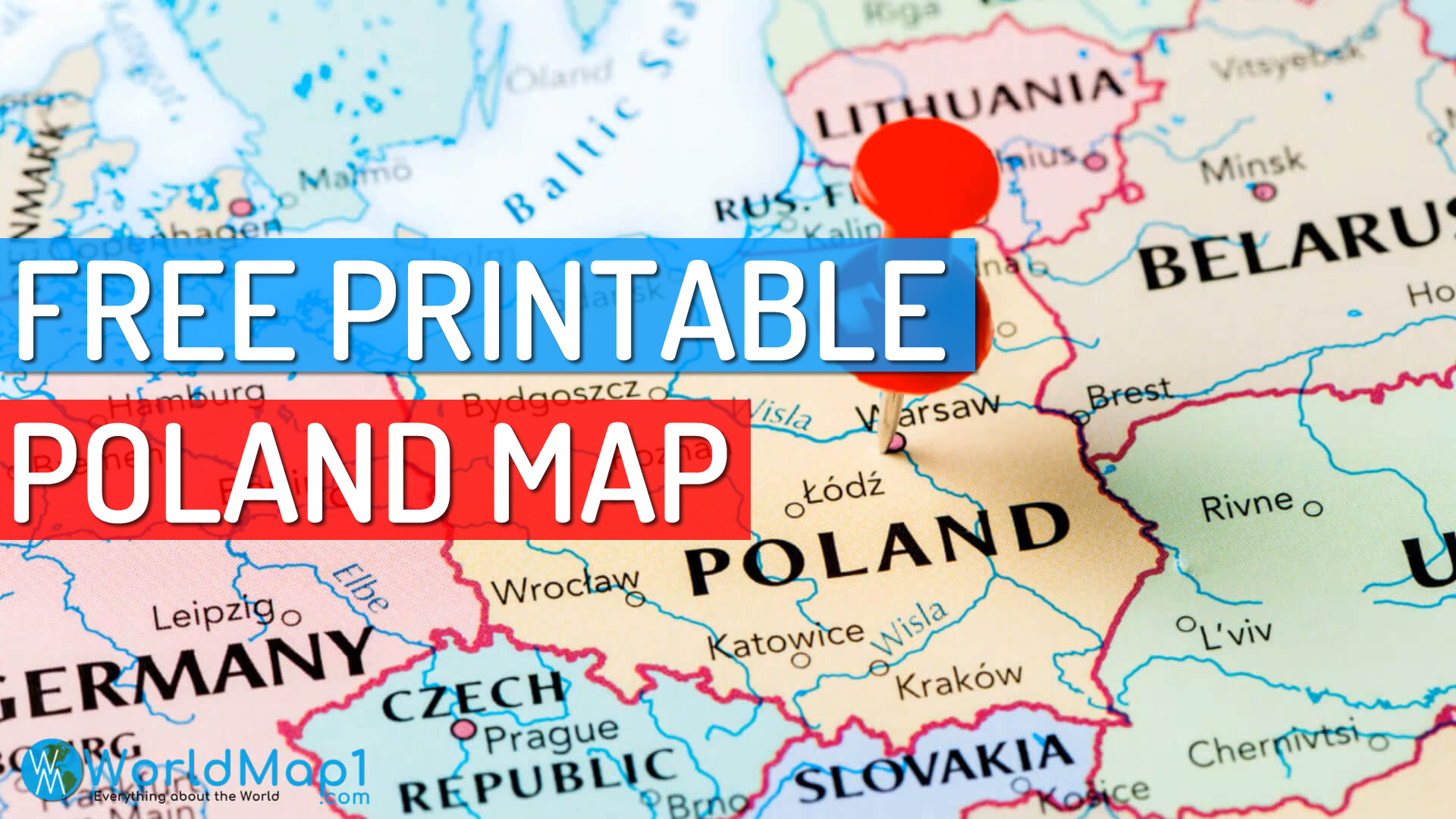 Ücretsiz Yazdırılabilir Yüksek Detaylı Polonya Haritası